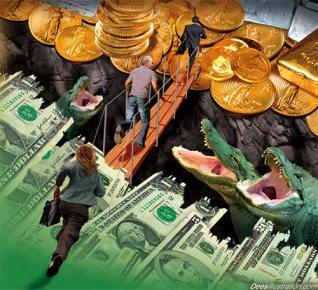 Η.Π.Α.: Χρηματιστήρια, δολάρια και χρυσός